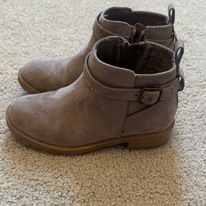 Old Navy Kids Taupe Boots with Buckle